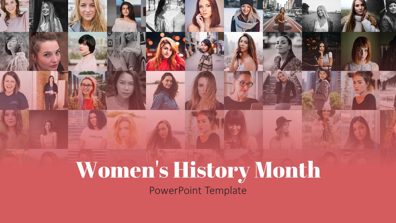 Cover image of Women's History Month Powerpoint Template.