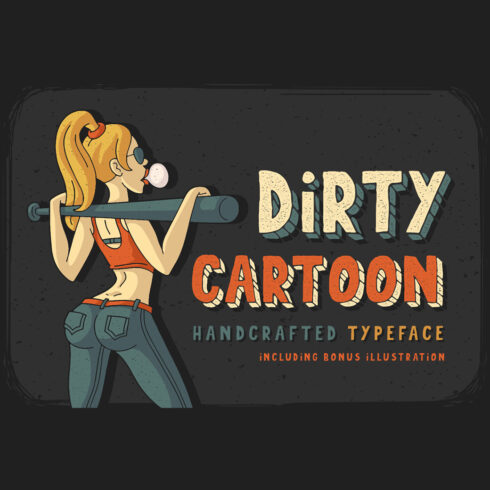 Dirty Cartoon font cover.