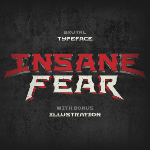 Insane Fear font cover.
