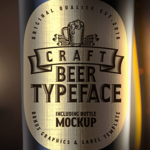 Craft Beer Typeface presentation.