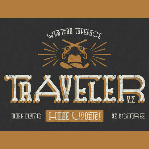 Traveler v.2 Typeface main cover.