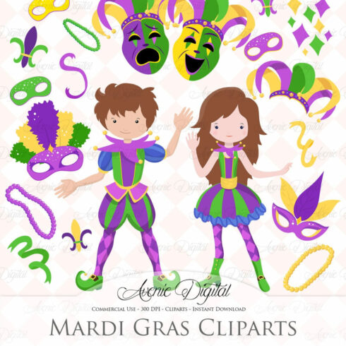 Mardi Gras Clipart - main image preview.