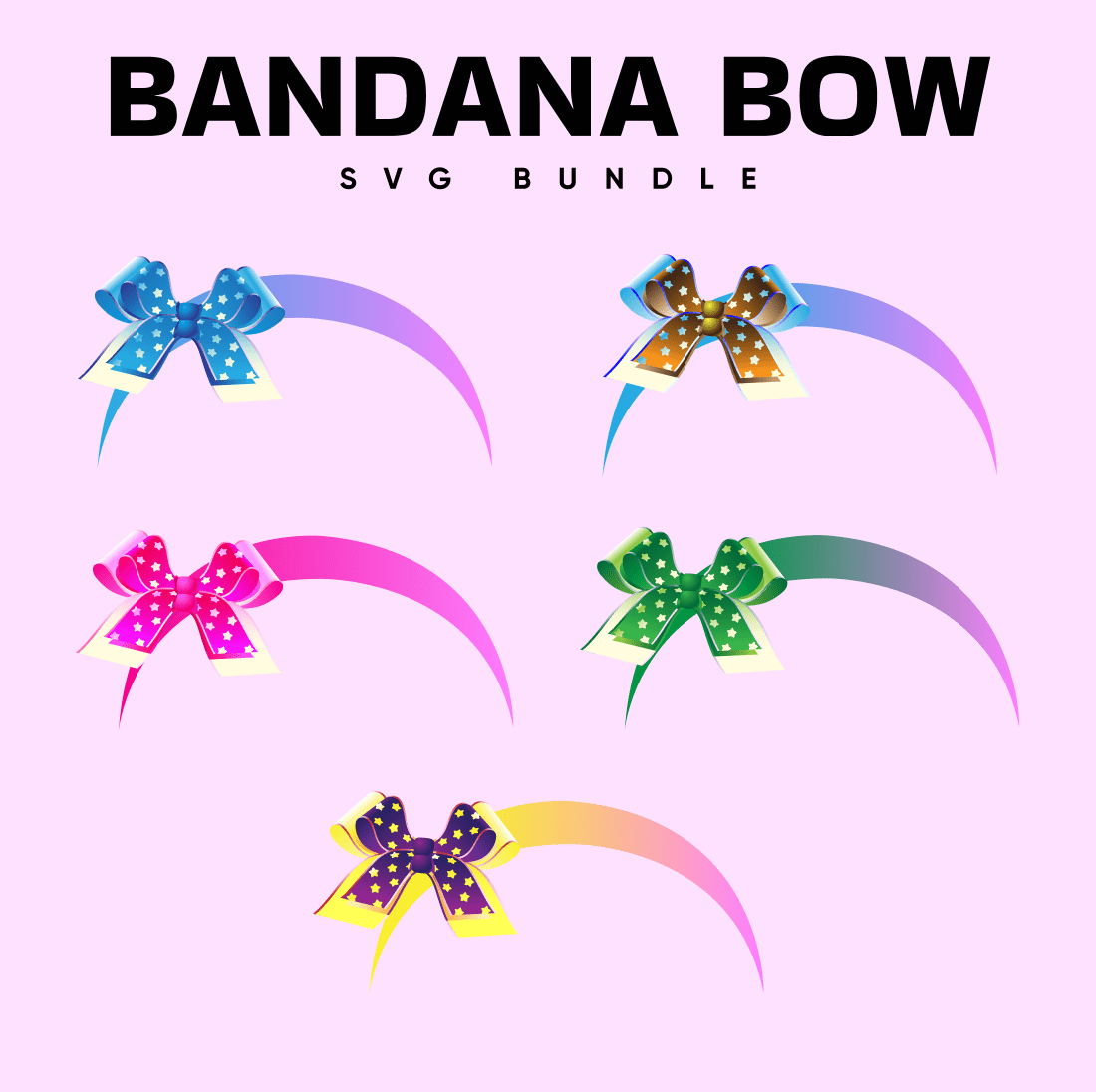 Bandana Bow SVG - main image preview.