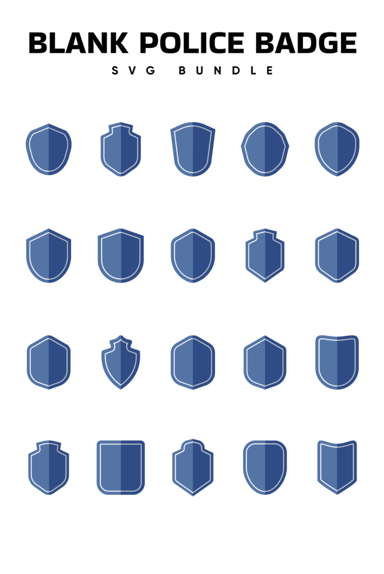 Blank Police Badge Svg Designs Masterbundles