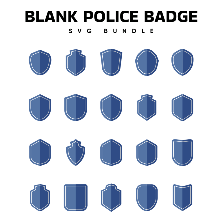 Blank Police Badge Svg Designs Masterbundles