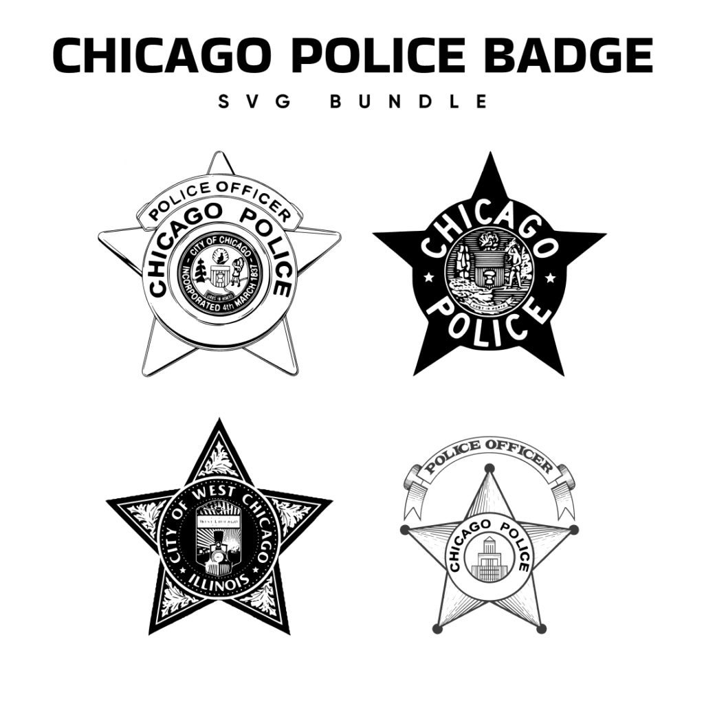 Chicago Police Badge Svg Designs Masterbundles