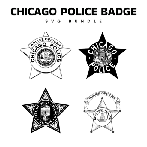 Chicago Police Badge Svg.