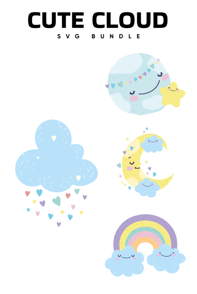 Cute Cloud Svg Designs Masterbundles