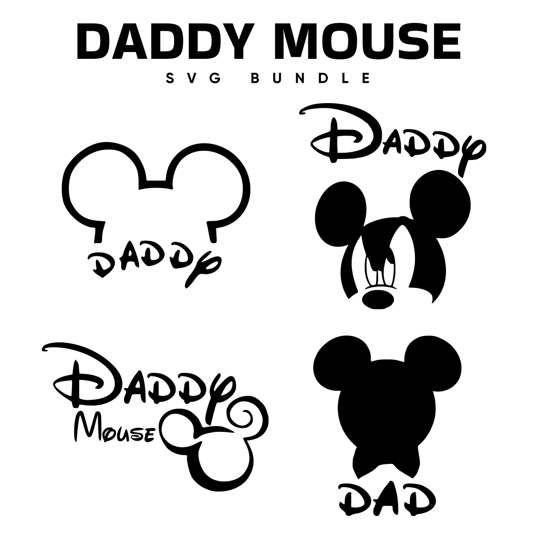 Daddy Mouse SVG.