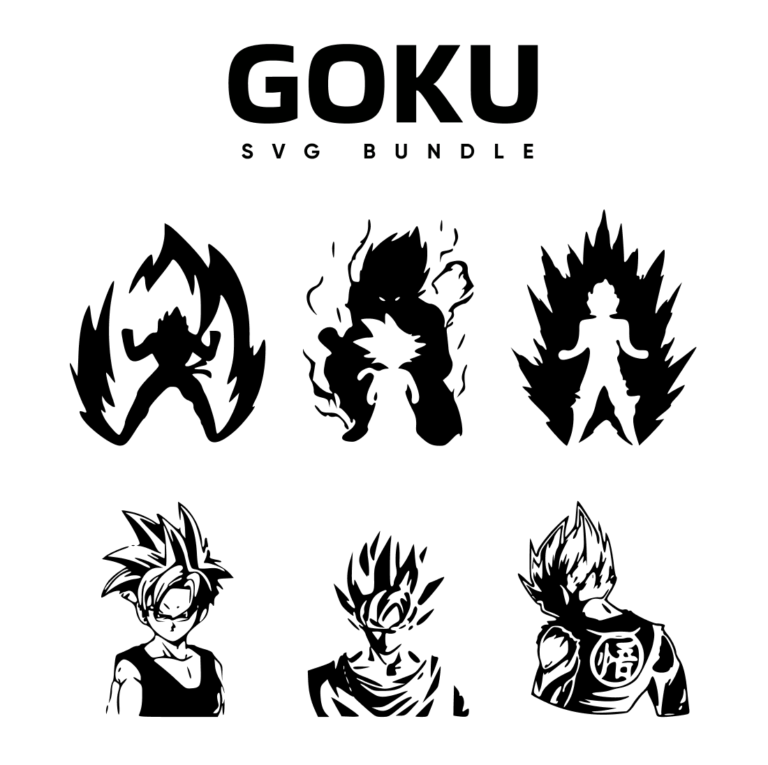 Goku SVG Free – MasterBundles