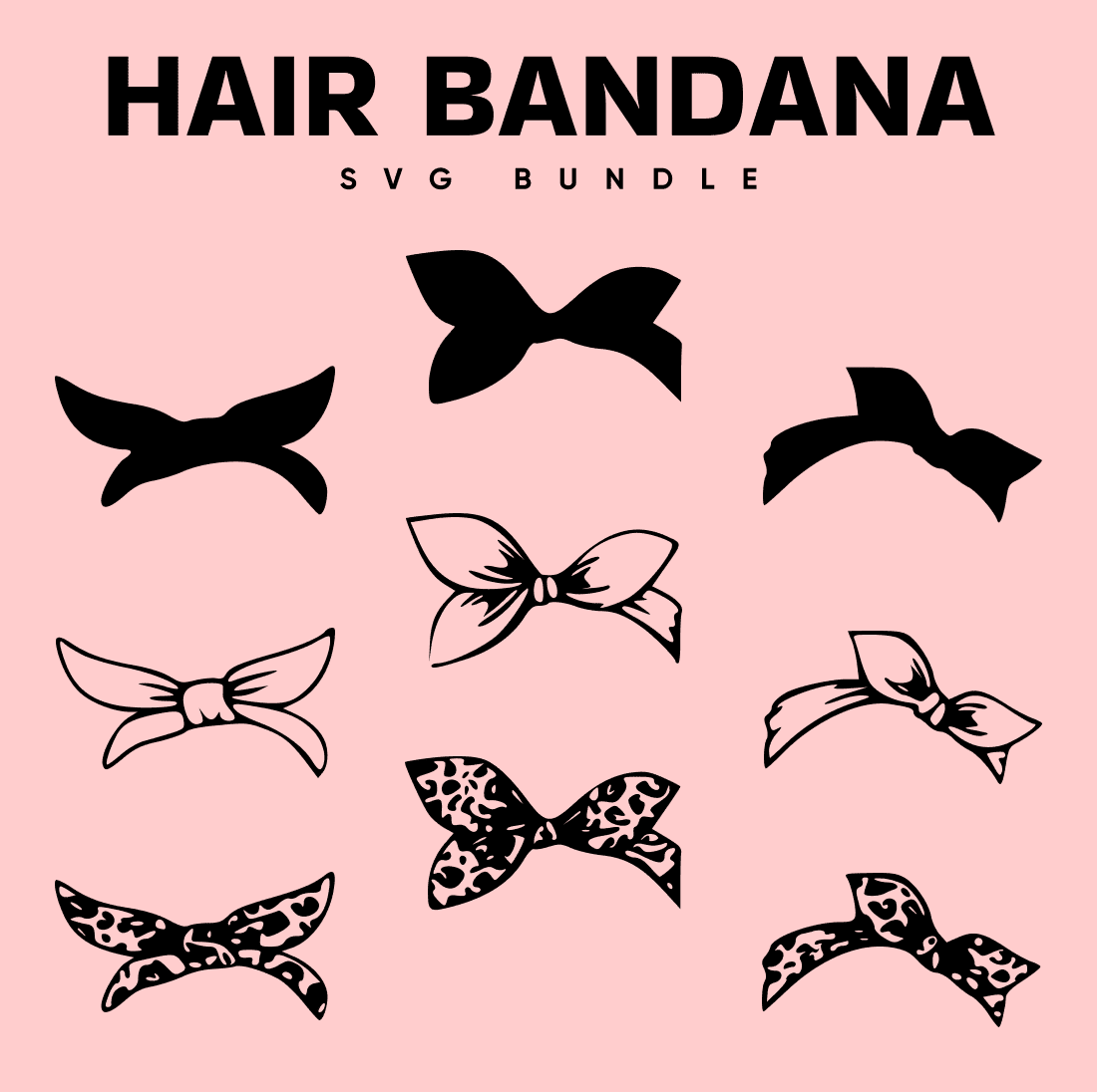 Hair Bandana SVG - main image preview.