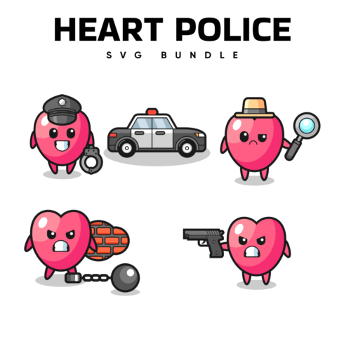 Heart Police SVG.