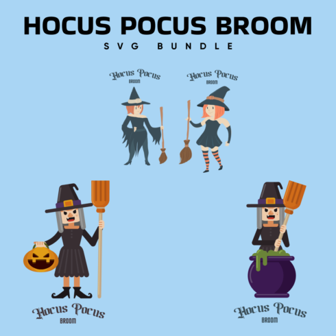 Hocus Pocus Broom SVG.