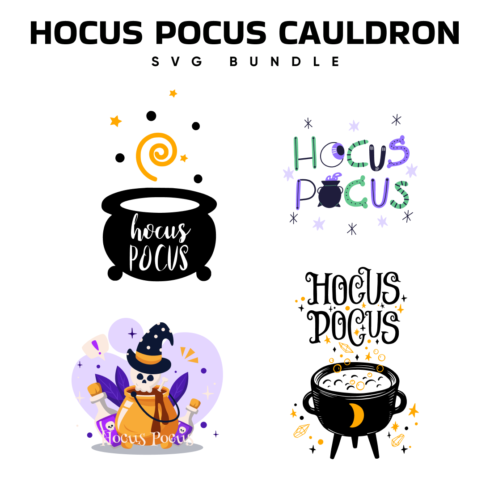 Hocus Pocus Cauldron SVG.
