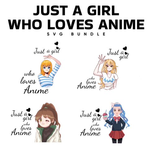just a girl who loves anime svg.