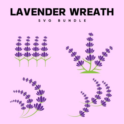 Lavender Flower SVG.
