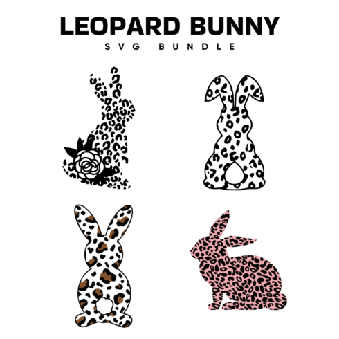 The leopard bunny svg bundle.