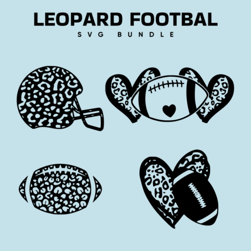 Leopard Football SVG.