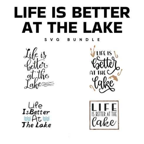 life is better at the lake svg bundle.