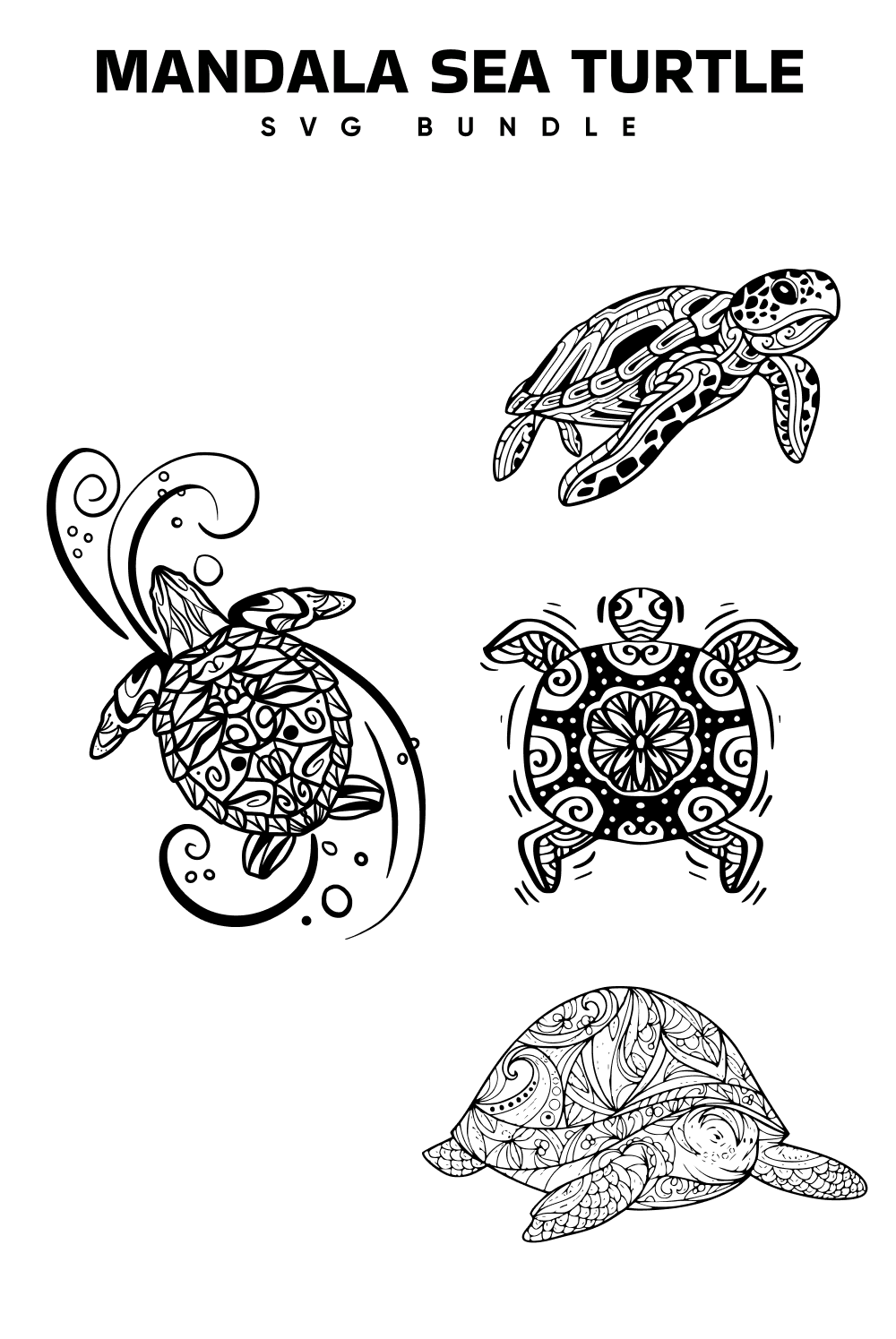 Mandala Sea Turtle Svg - Pinterest.