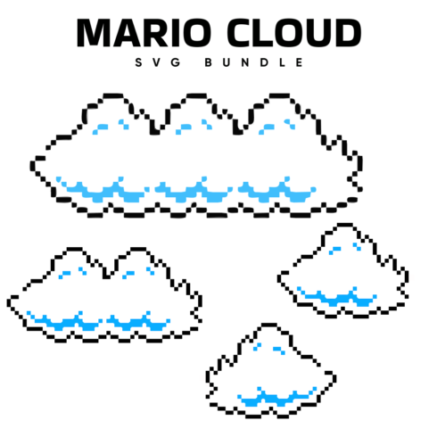 Mario Cloud SVG.