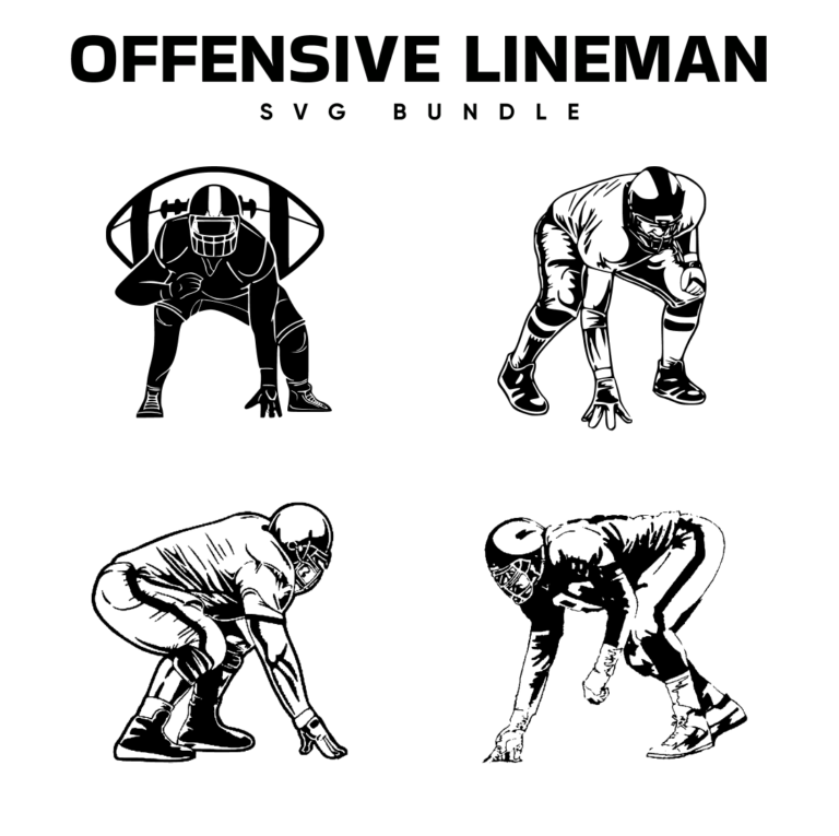 Offensive Lineman SVG Designs – MasterBundles