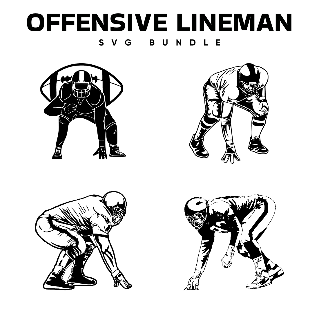 Offensive Lineman Svg.