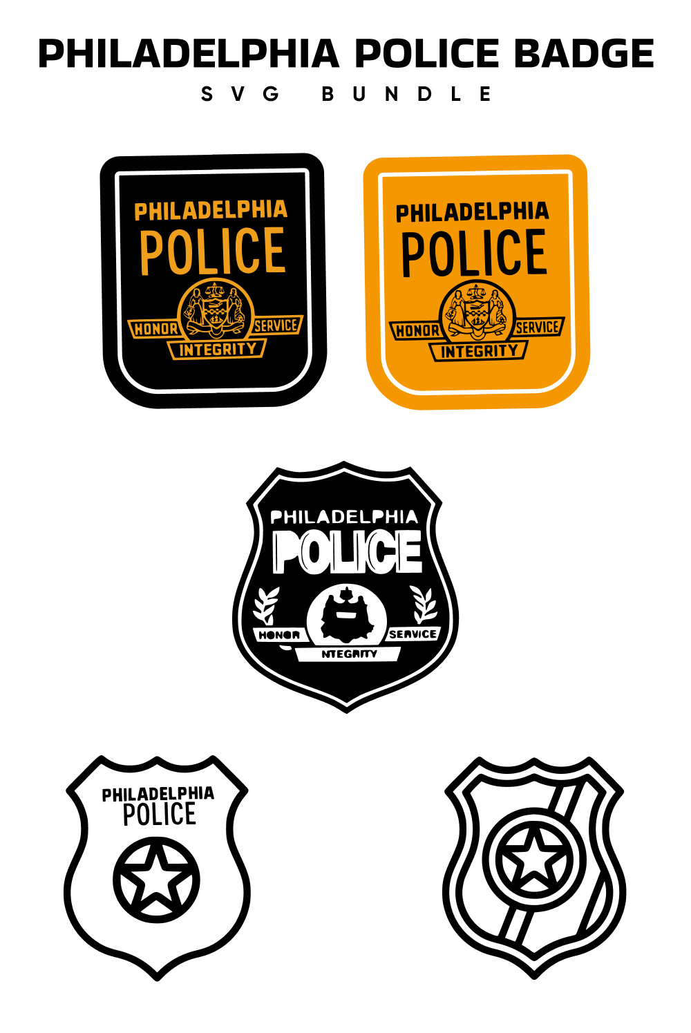 Philadelphia Police Badge Svg - Pinterest.