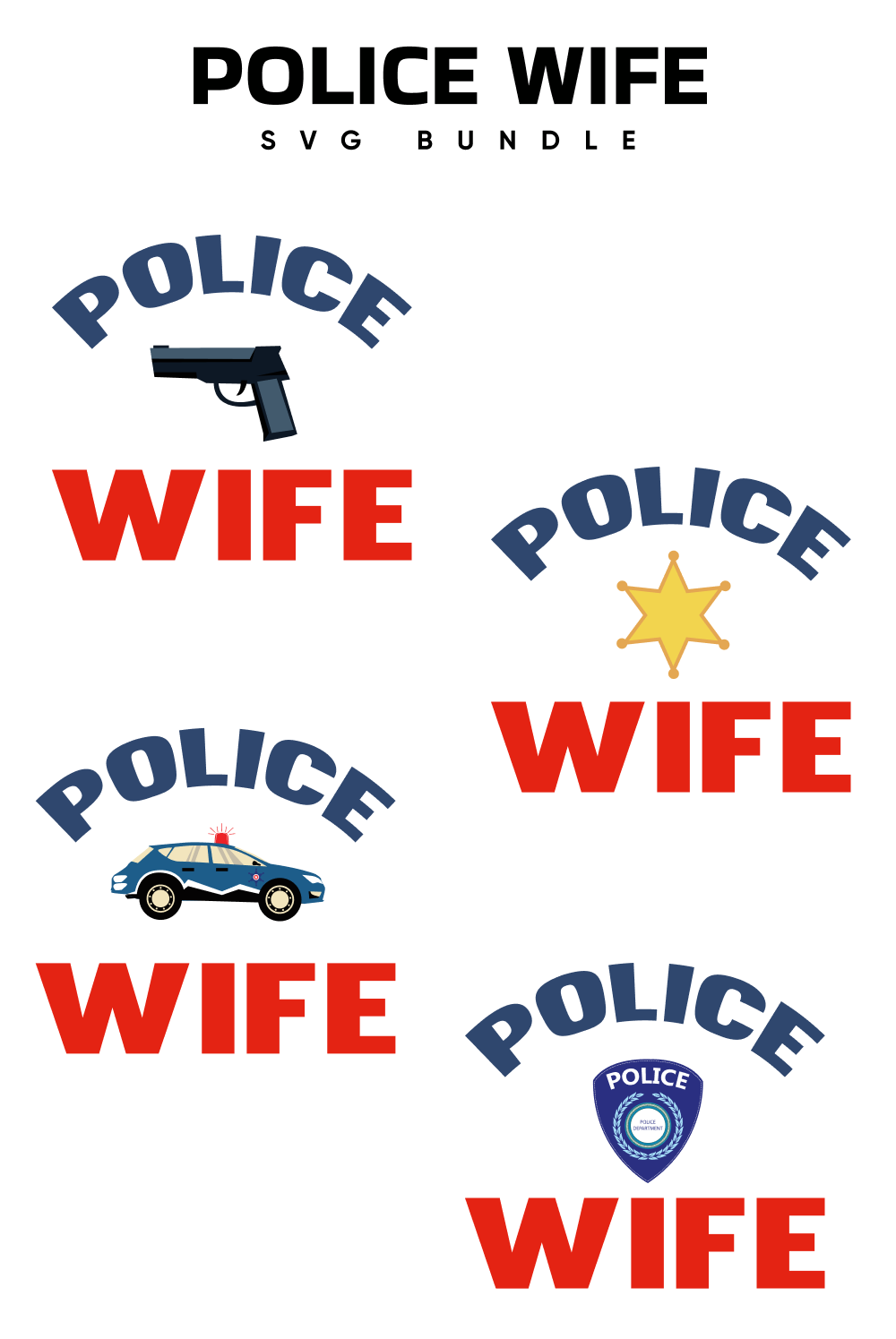 01. police wife svg bundle 1000 x 1500 595