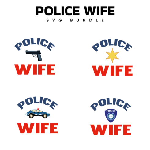 Police Wife SVG.