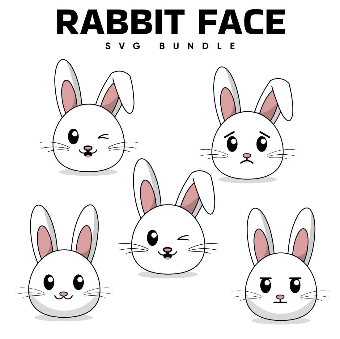 Rabbit Face Svg Free.
