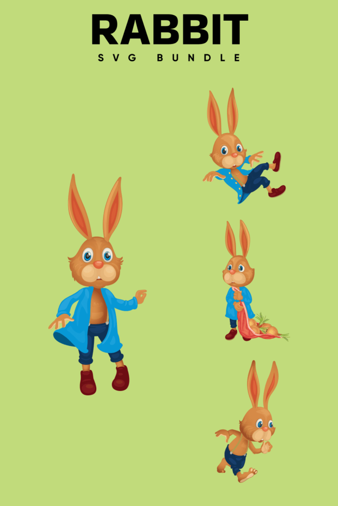 Rabbit SVG Files – MasterBundles