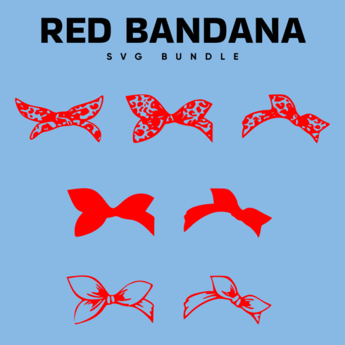 Red Bandana SVG - main image preview.