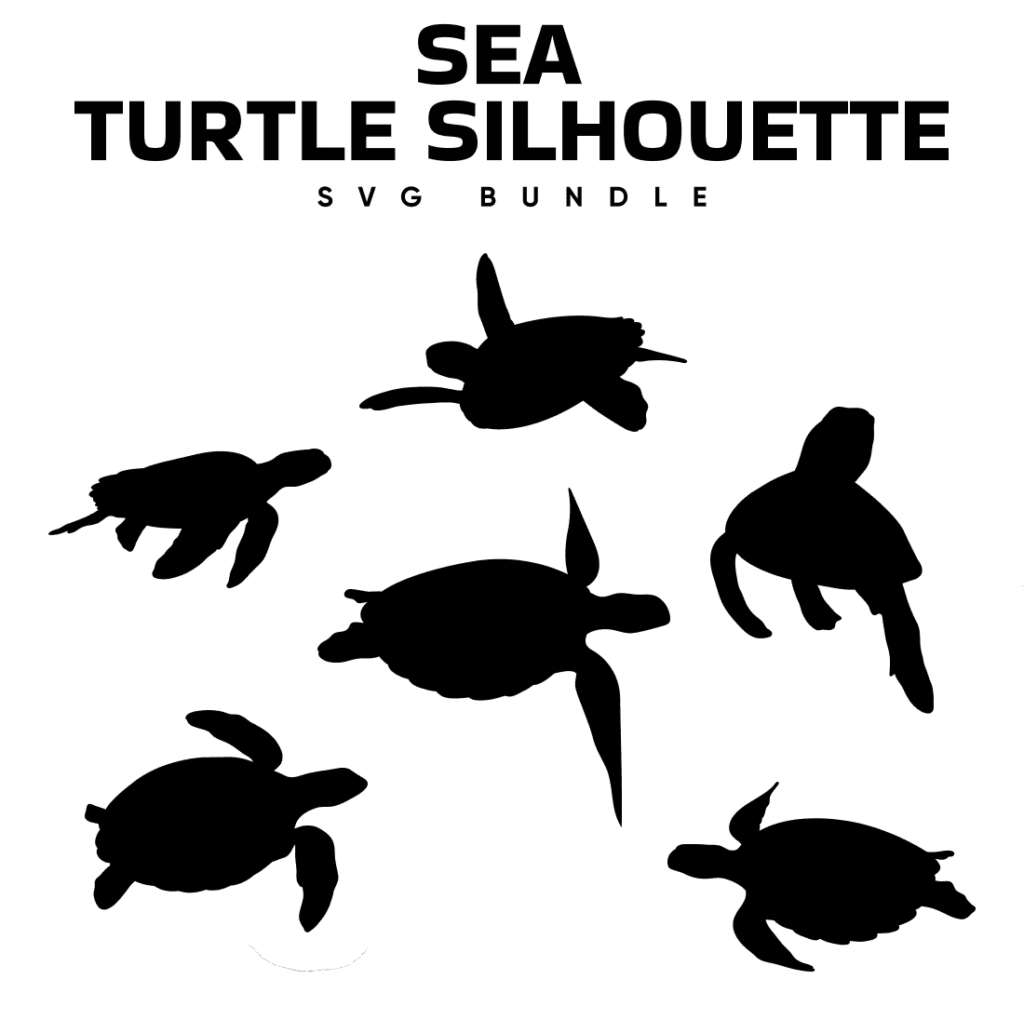 Sea Turtle Silhouette SVG – MasterBundles