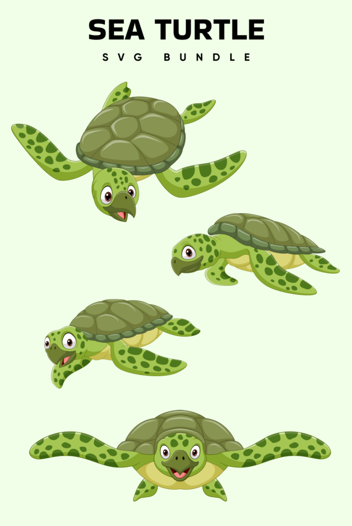 Sea Turtle SVG Files – MasterBundles