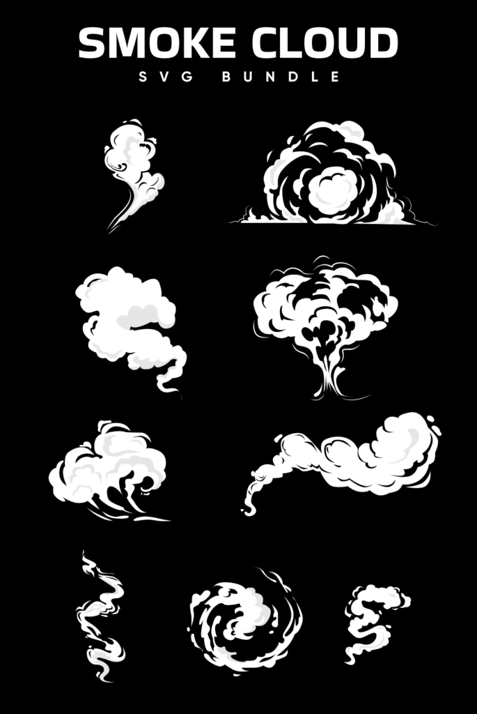 Smoke Cloud SVG – MasterBundles