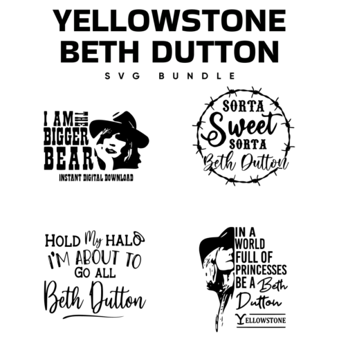Yellowstone Beth Dutton SVG.