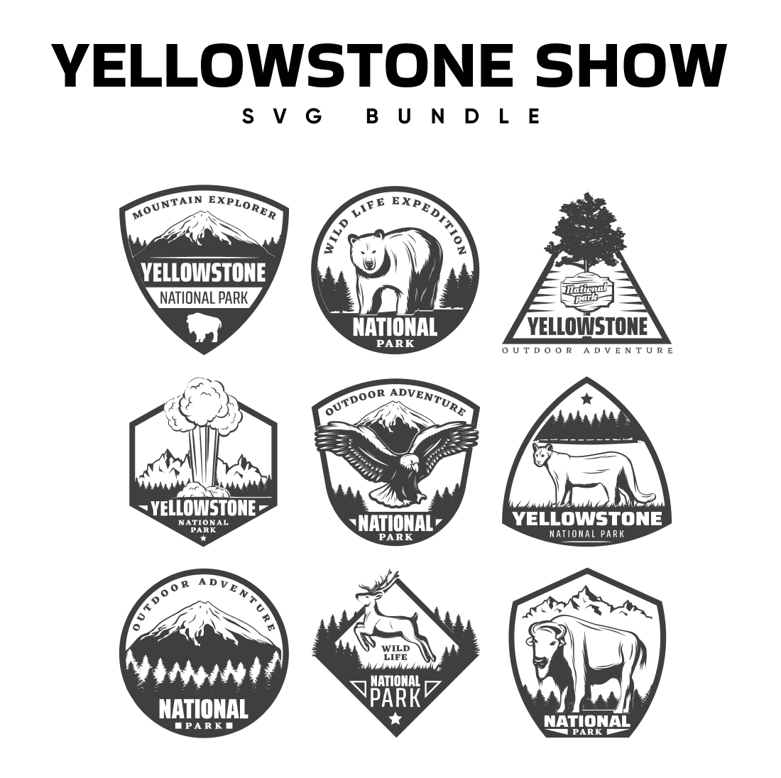 Yellowstone Show SVG.