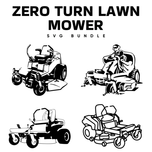 Zero Turn Lawn Mower Svg.