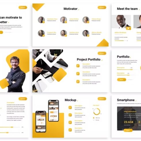 Bessan - Motivational Powerpoint Template | MasterBundles