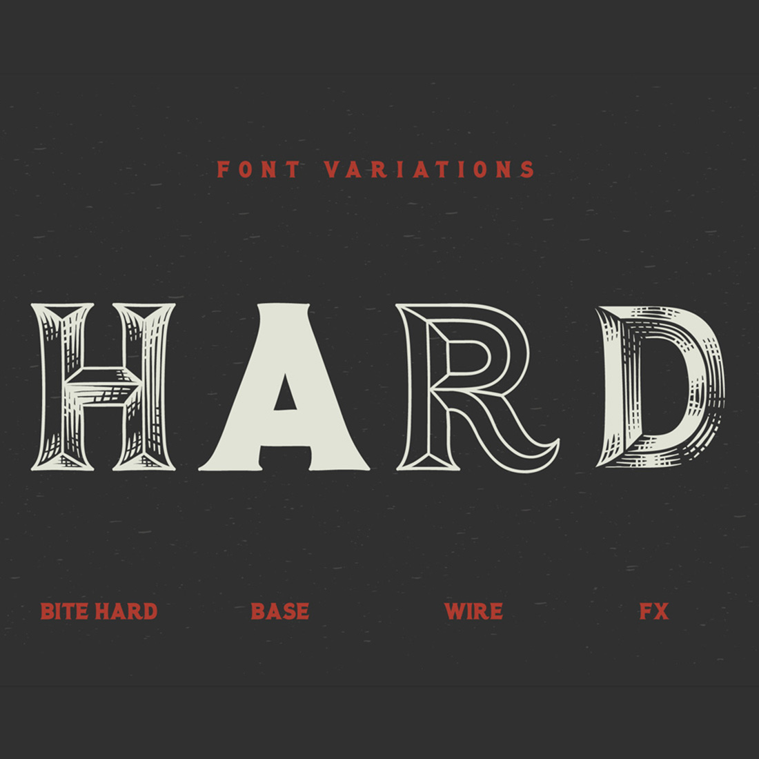 Bite Hard Font preview.