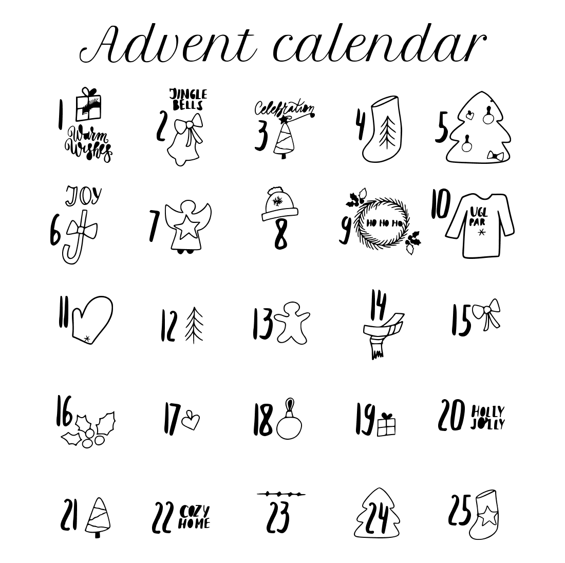 Advent Calendar SVG cover.