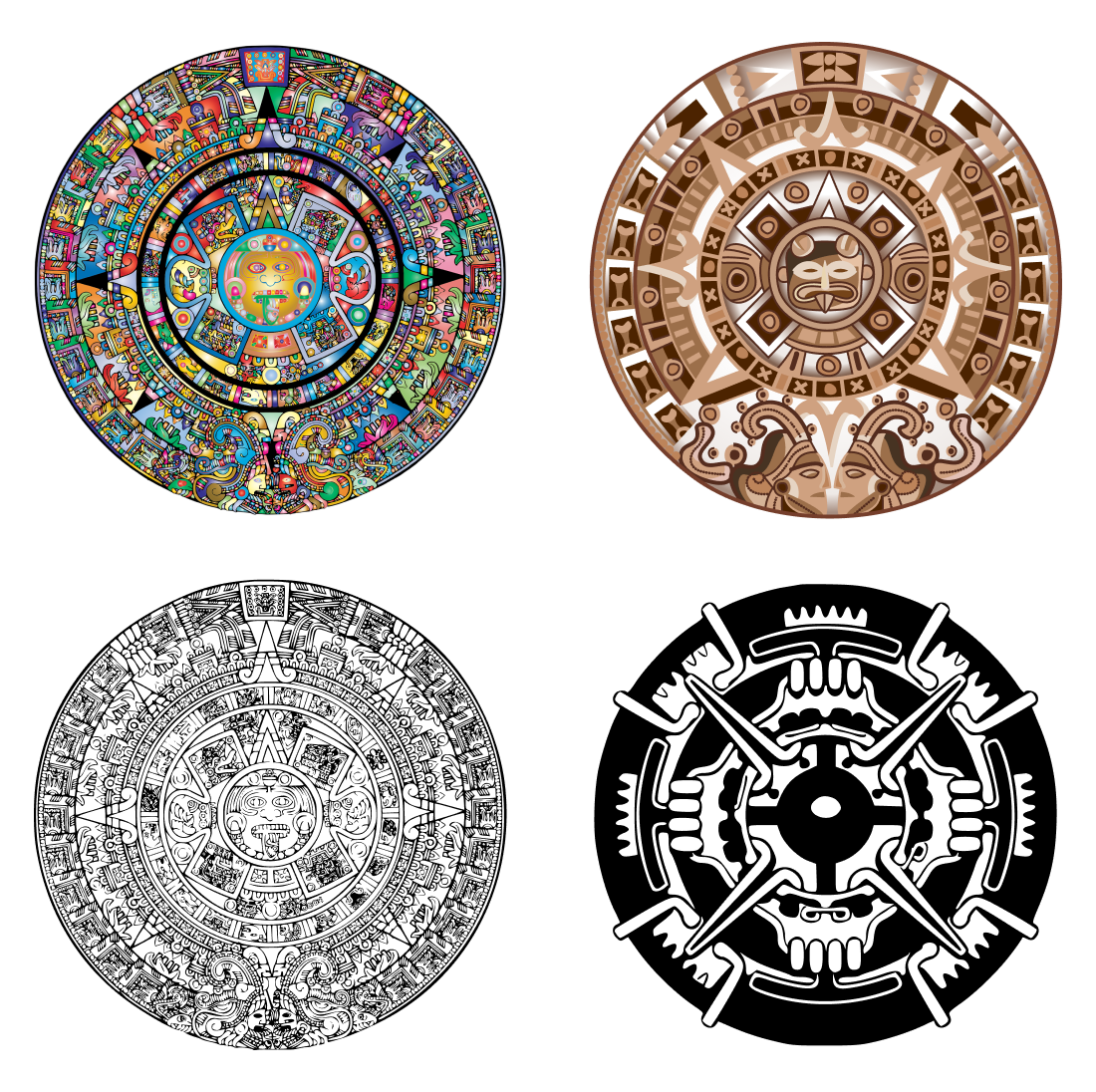 Aztec Calendar SVG cover.