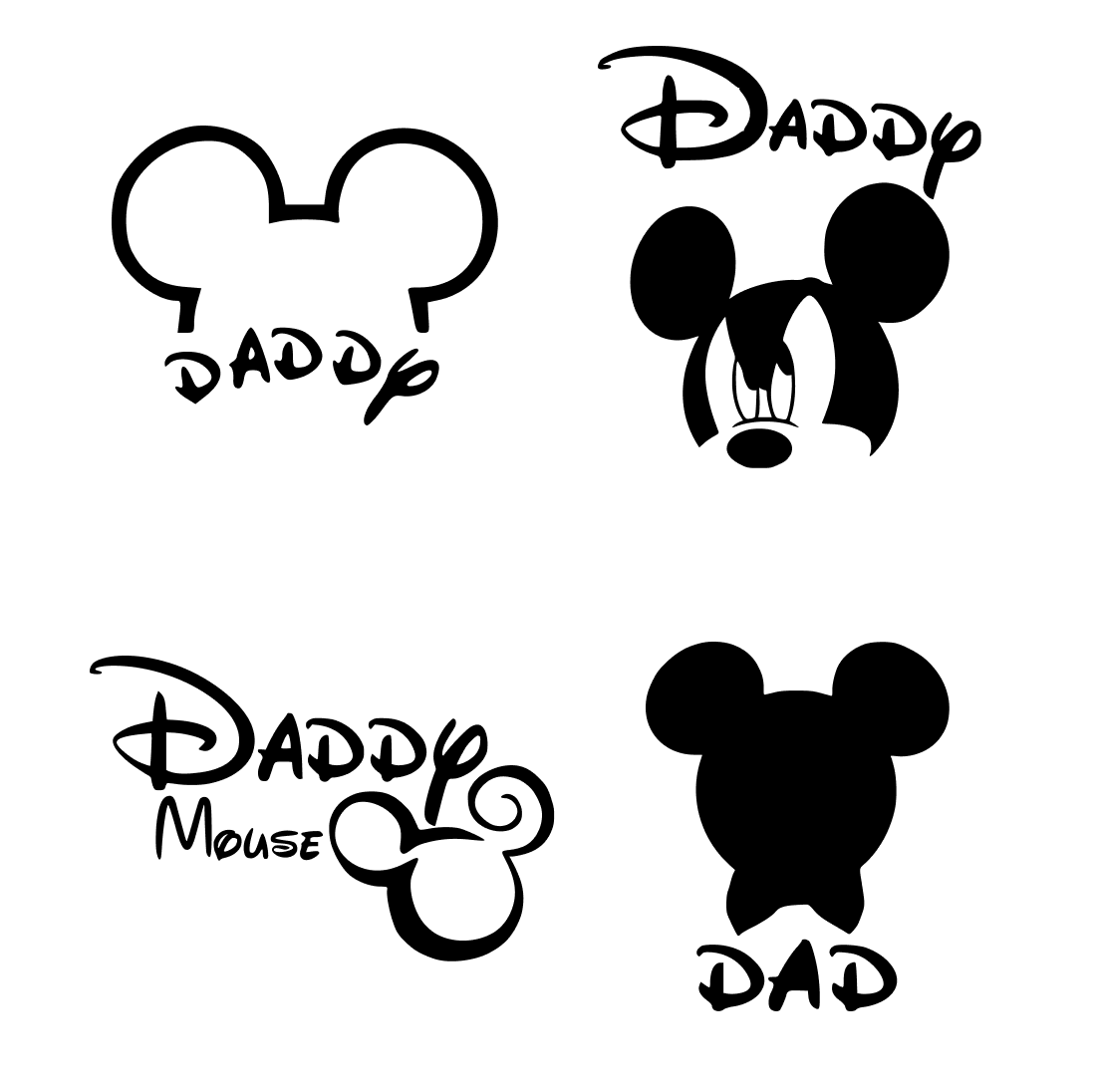 Daddy Mouse SVG cover.