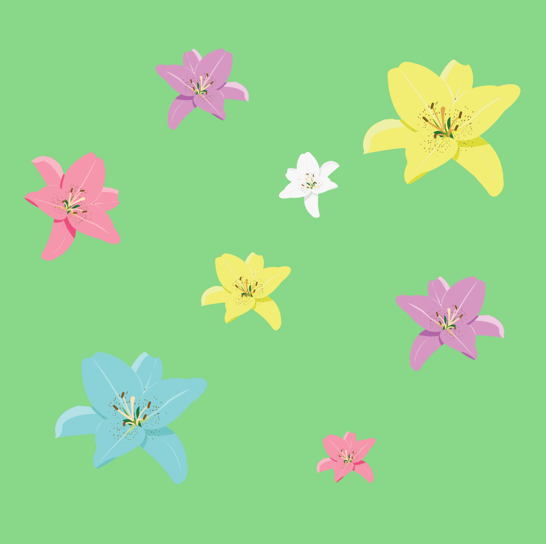 Easter Lily SVG cover.