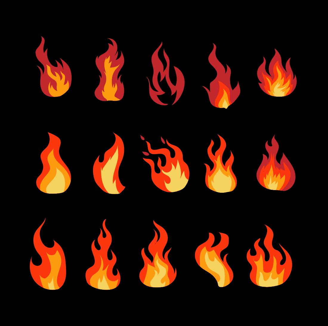 Fire Flame Svg Cover.