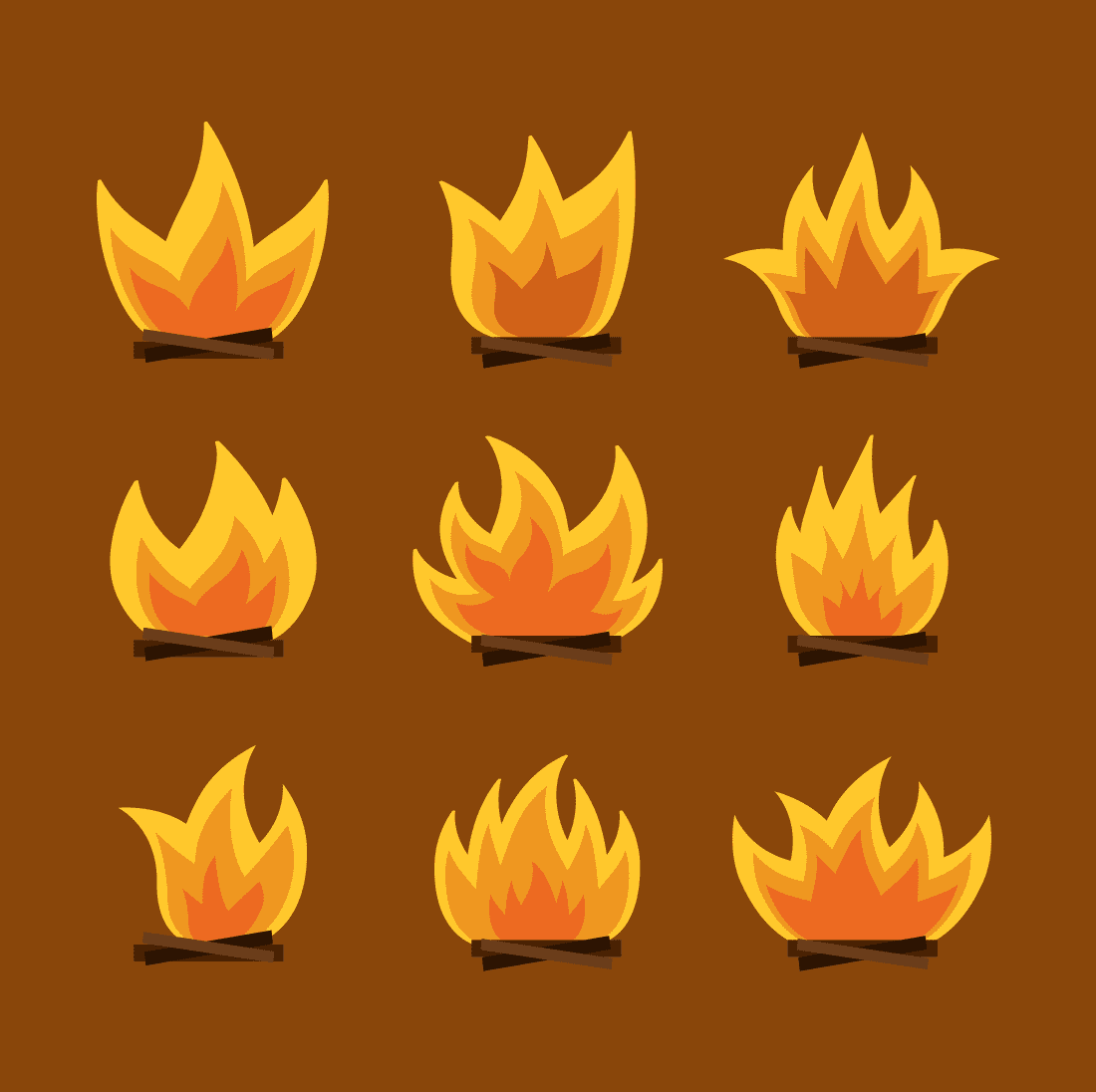 Fire Pit Svg Cover.