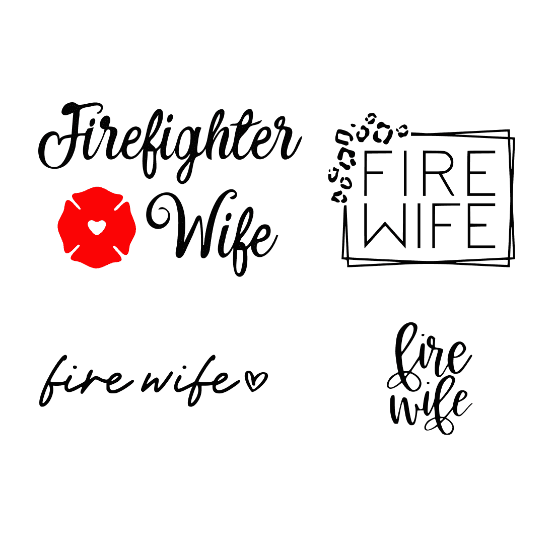 Fire Wife Svg Cover.