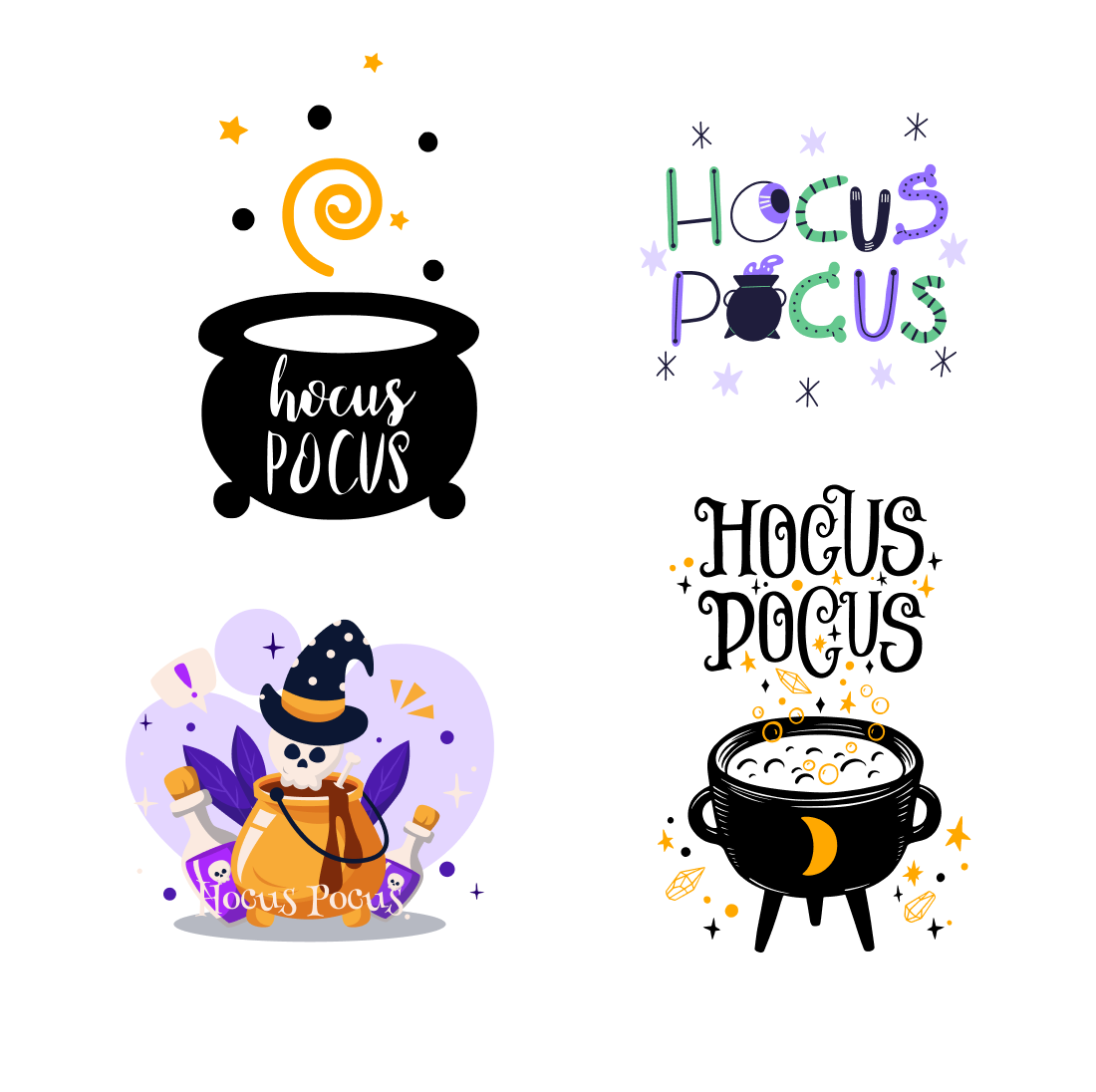 Hocus Pocus Cauldron SVG cover.