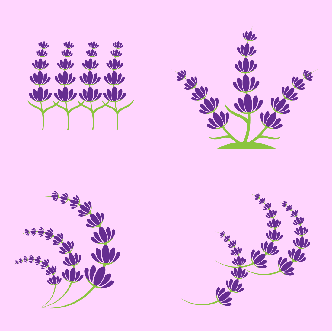 Lavender Flower SVG cover.